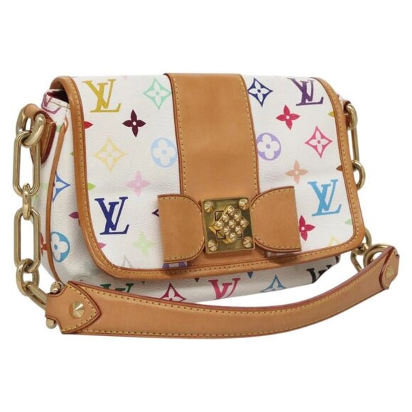 LOUIS VUITTON Monogram Multicolor Patty Shoulder Bag White M40305 - Picture 1 of 16